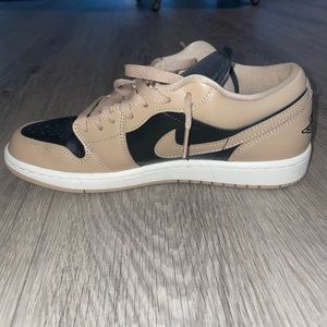 Black and Tan Jordan 1 Low